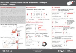 AFG_Factsheet_Multi-Cluster Needs Assessment in Informal Settlements - East Region_August 2017