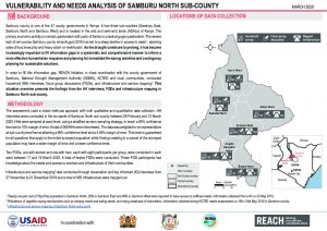 REACH Kenya Samburu North Vulnerability and Needs Assessment SO, March 2020