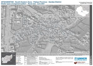 REACH AFG Map Gardez District 5 Plot Arrangement Of Shelter Types 01Jun2021 A3