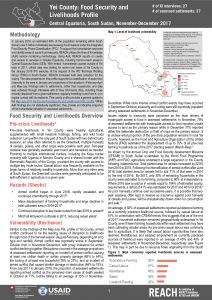SSD_Profile_Yei County - Food Security and Livelihoods_December 2017