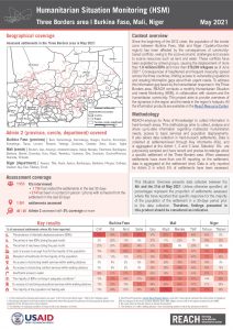Humanitarian Situation Monitoring (Burkina Faso, Mali, Niger) Regional Situation Overview May 2021 (eng.)