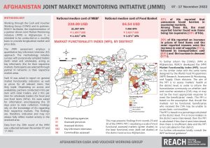 Joint Market Monitoring Initiative (JMMI) in Afghanistan, Factsheet – November2022