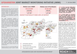 Joint Market Monitoring Initiative (JMMI) in Afghanistan, Factsheet – June 2022