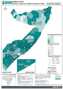 REACH Somalia Map Somalia STM SeverityWaterQuantity 25SEP2019 A4