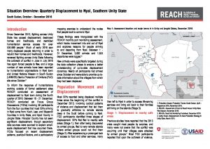 SSD_Situation Overview_Quarterly Displacement to Nyal_December 2016