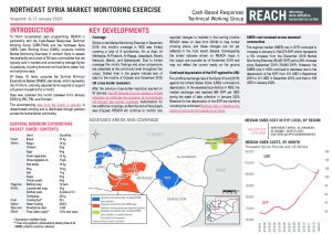 Market Monitoring in Northeast Syria – January 2020