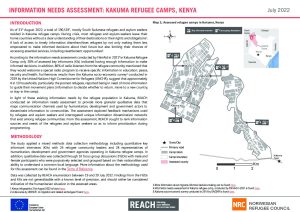 REACH Kenya Information needs assessment Kakuma Factsheet, July 2022