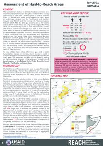 Assessment of Hard-to-Reach Areas, Factsheet, July 2021