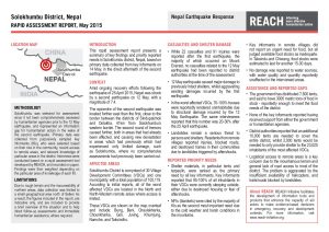 NPL_Factsheet_SoloKhumbu District Rapid Assessment_May2015