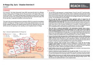 SYR_Situation Overview_Ar-Raqqa City rapid needs assessment II_6 July 2017