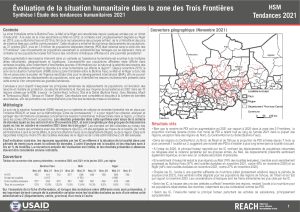 Evaluation de la situation humanitaire dans la zone Trois Frontières - Tendances 2021