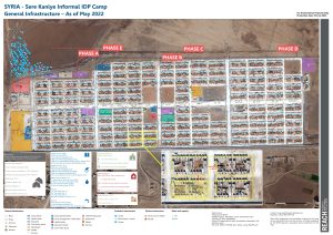 Serekaniye Camp Infrastructure Map, Northeast Syria - May 2022