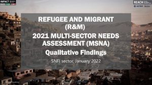Libya 2021 Refugee & Migrant Multi-Sector Needs Assessment (MSNA) Shelter & non-food items (SNFI) sectoral key findings presentation, January 2022