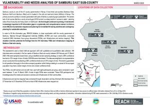 REACH Kenya Samburu East Vulnerability and Needs Assessment SO, March 2020