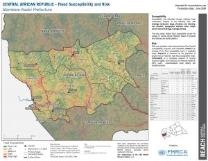 Mambere Kadei,CAR (Flood Risk Map 26JUNE2020)