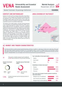 VENA Market Analysis Factsheet in Kiryandongo, Uganda - Nov 2019