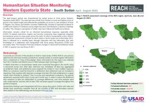 South Sudan Area of Knowledge (AoK), Assessment of Hard-to-Reach Settlements, Situation Overview Western Equatoria, April-August 2021