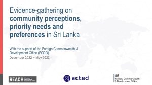 REACH_Sri Lanka_Presentation_Consultations of affected populations_May_2023