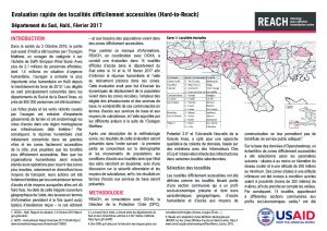 HTI_Situation Overview_Evaluation Rapide des Localités difficilement Accessibles_February 2017