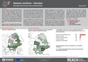 Hard-to-Reach, Education, Factsheet Borno and Adamawa state, Nigeria, October 2020