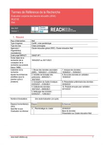 REACH_Evaluation des besoins en éducation au Mali_Termes de références de recherche MLI JENA ToR External version 23072021 VF (2)