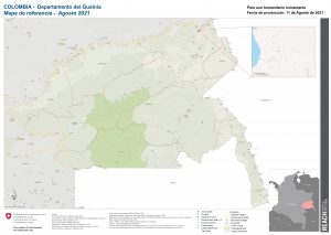 REACH Col Mapa de Referencia – Guainia, Agosto 2021