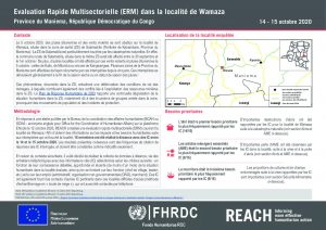 Fiche d'information - Evaluation Rapide Multisectorielle (ERM) - Wamaza October 2020
