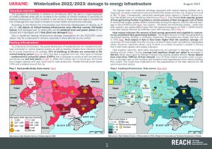 REACH Ukraine Winterization 2022/2023: damage to energy infrastructure (August 2022)