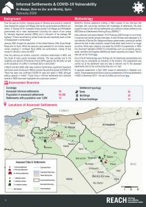 Informal Settlements & COVID-19 Vulnerability Profiles, Ar-Raqqa, Deir-ez-Zor and Aleppo (Menbij) Governorates, Northeast Syria – February 2020