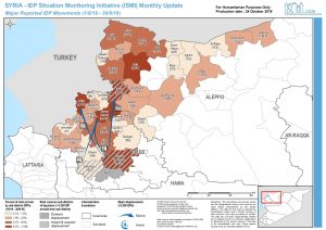 IDP Situation Monitoring Initiative (ISMI) Map, Northwest Syria – September 2019