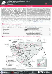 Profilage des sites de déplacés internes, aperçu comparatif de la région de Tillabéri, Niger – Octobre 2020