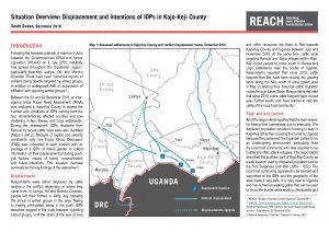 SSD_Situation Overview_Displacement and Intentions of IDPs in Kajo-Keji County_December 2016