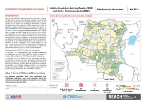 RDC Initiative Conjointe de Suivi des Marchés (ICSM), Bulletin des prix alimentaires, Factsheet Mai 2022