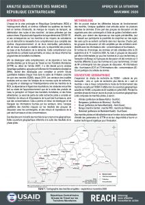 Aperçu de la Situation - Analyse qualitative des marchés en République Centrafricaine - Février 2021