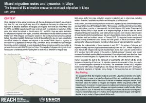 Mixed migration routes and dynamics in Libya: The impact of EU migration measures on mixed migration in Libya
