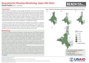 Humanitarian Situation Monitoring in Hard-to-Reach Areas, Situation Overview, Upper Nile State, South Sudan, Q2-Q3 (April to July 2021)