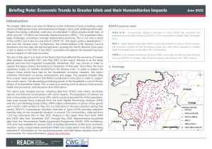 Economic Trends in Greater Idleb and their Humanitarian Impacts – June 2022